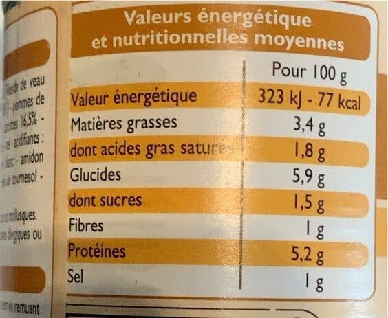 Leader Price Blanquette de Veau à la Normande packshot