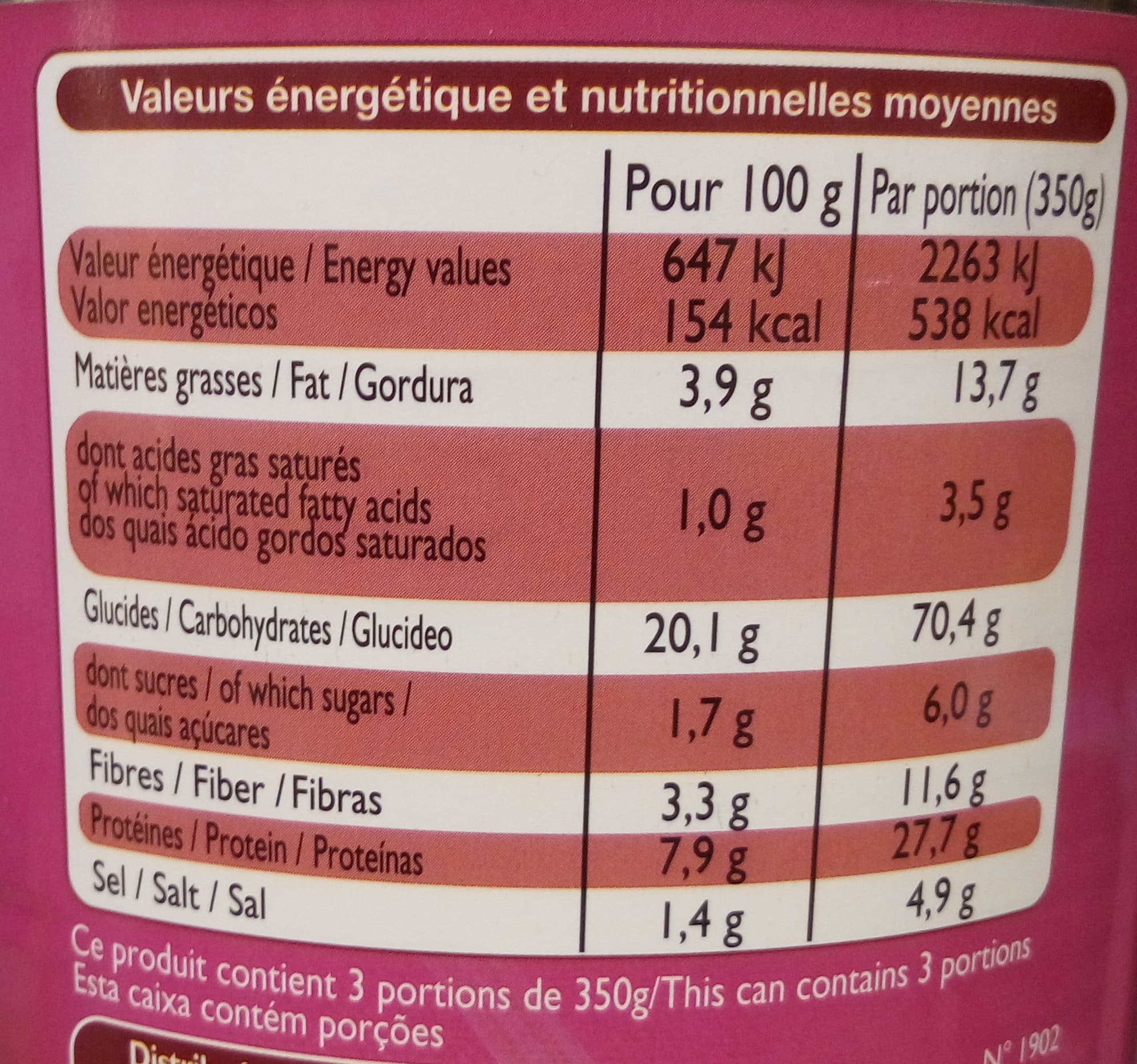 Leader Price Couscous légumes et mouton packshot