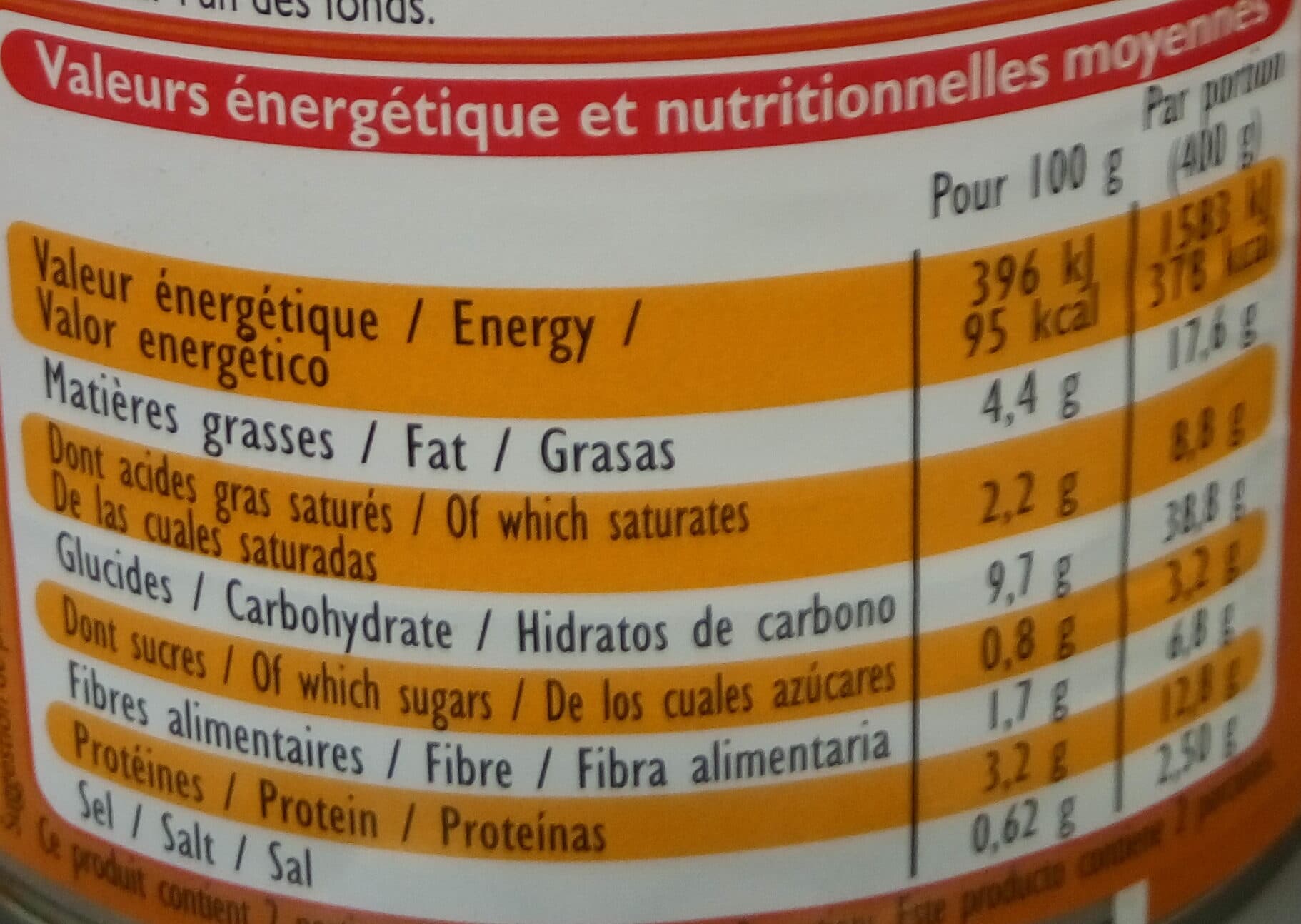 Leader Price Tartiflette aux lardons fumés packshot