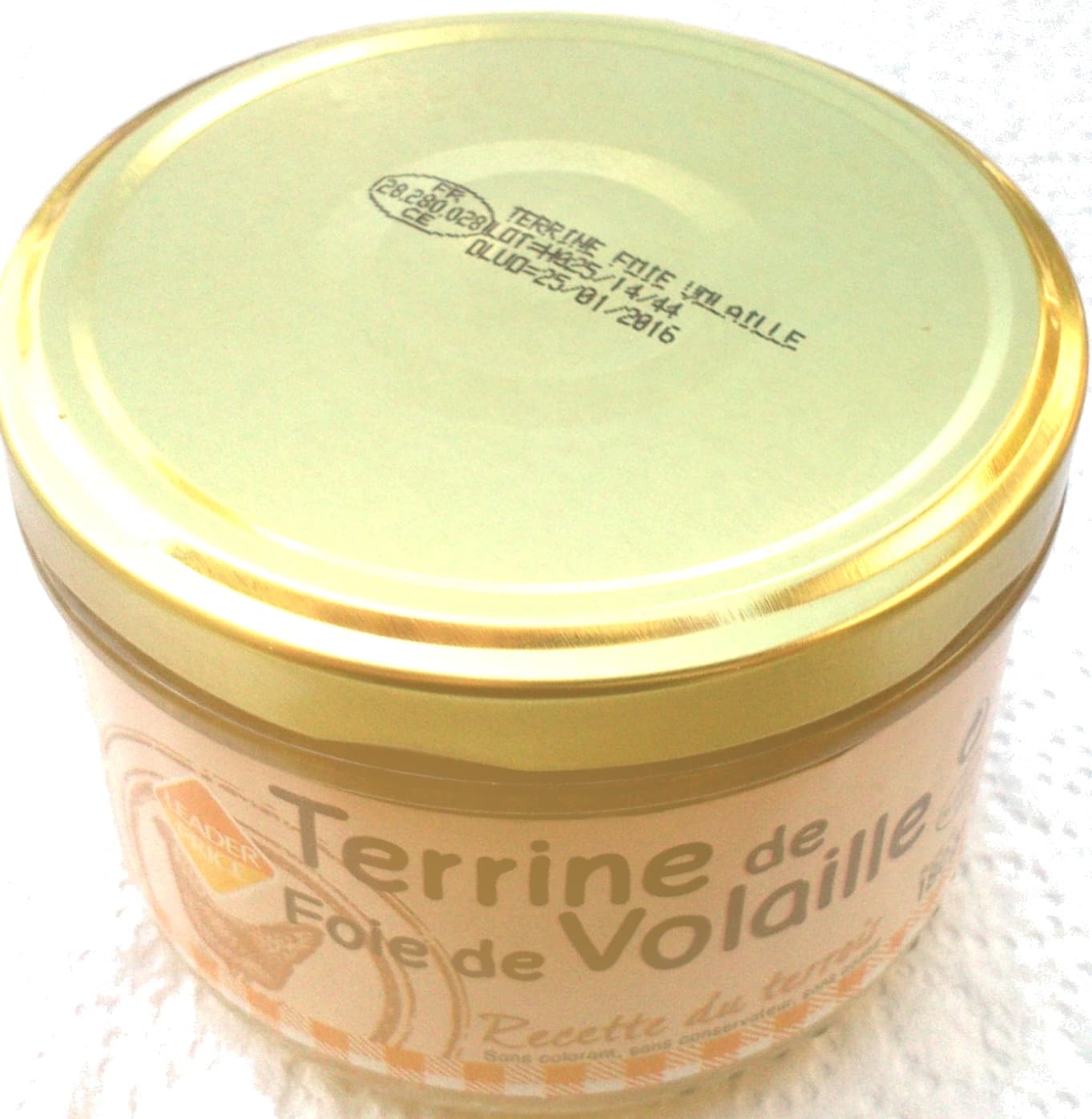 Leader Price Terrine de Foie de Volaille packshot