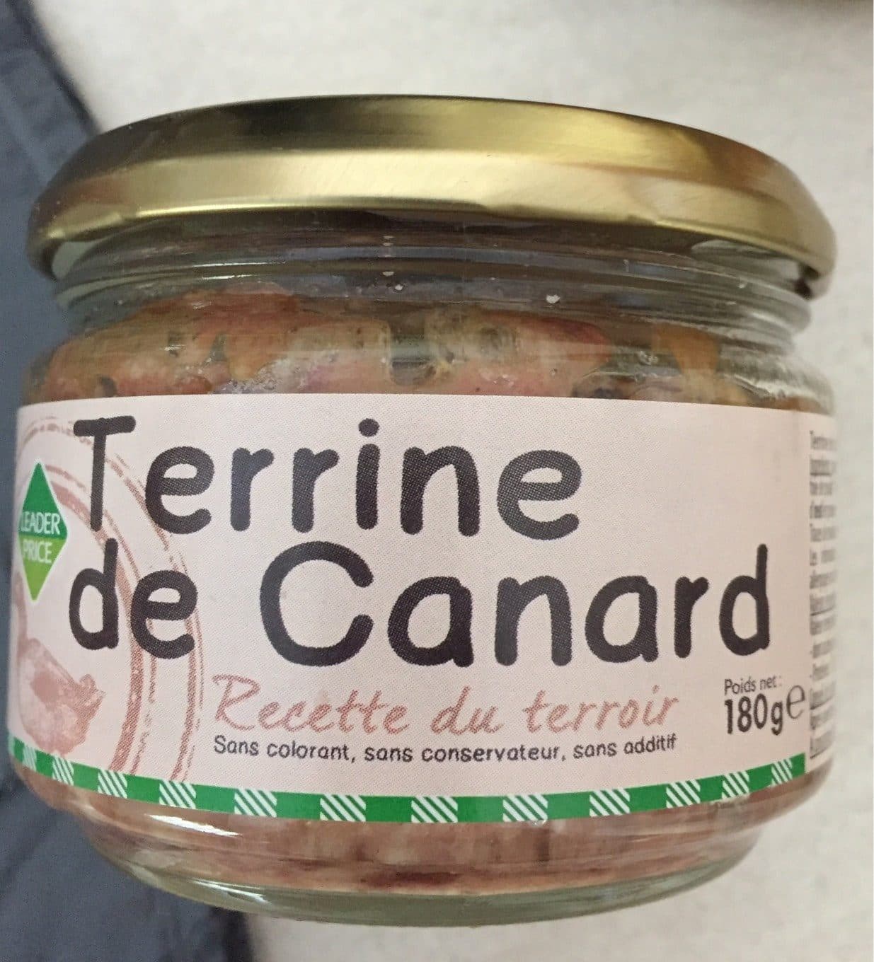 Leader Price Terrine de canard packshot