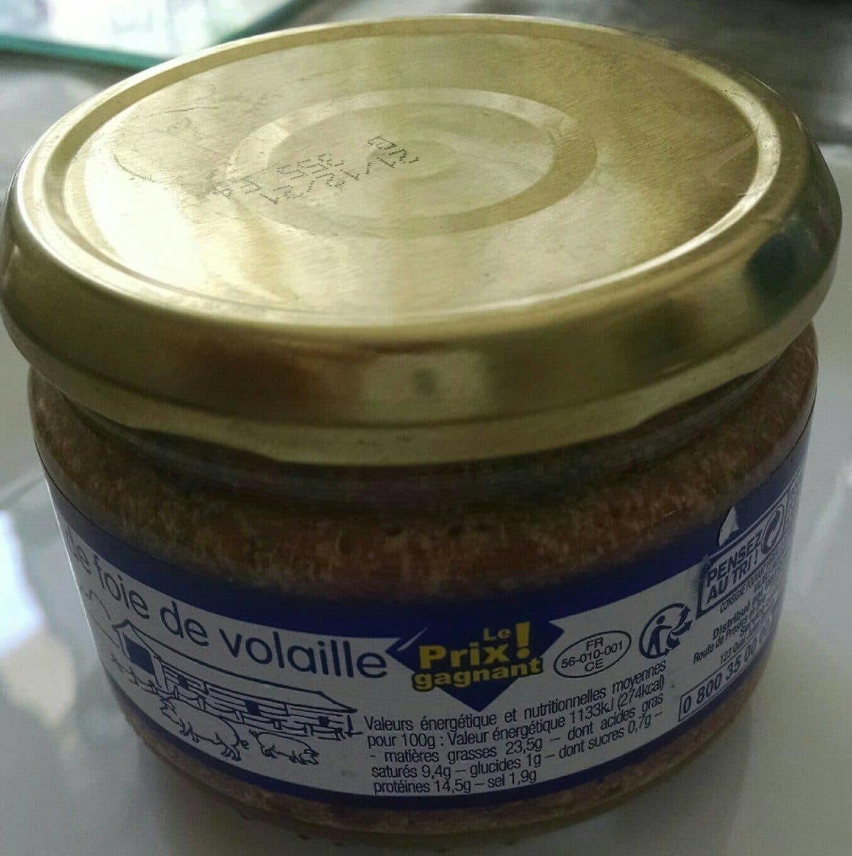 Open Food Facts Pâté de foie de volaille packshot