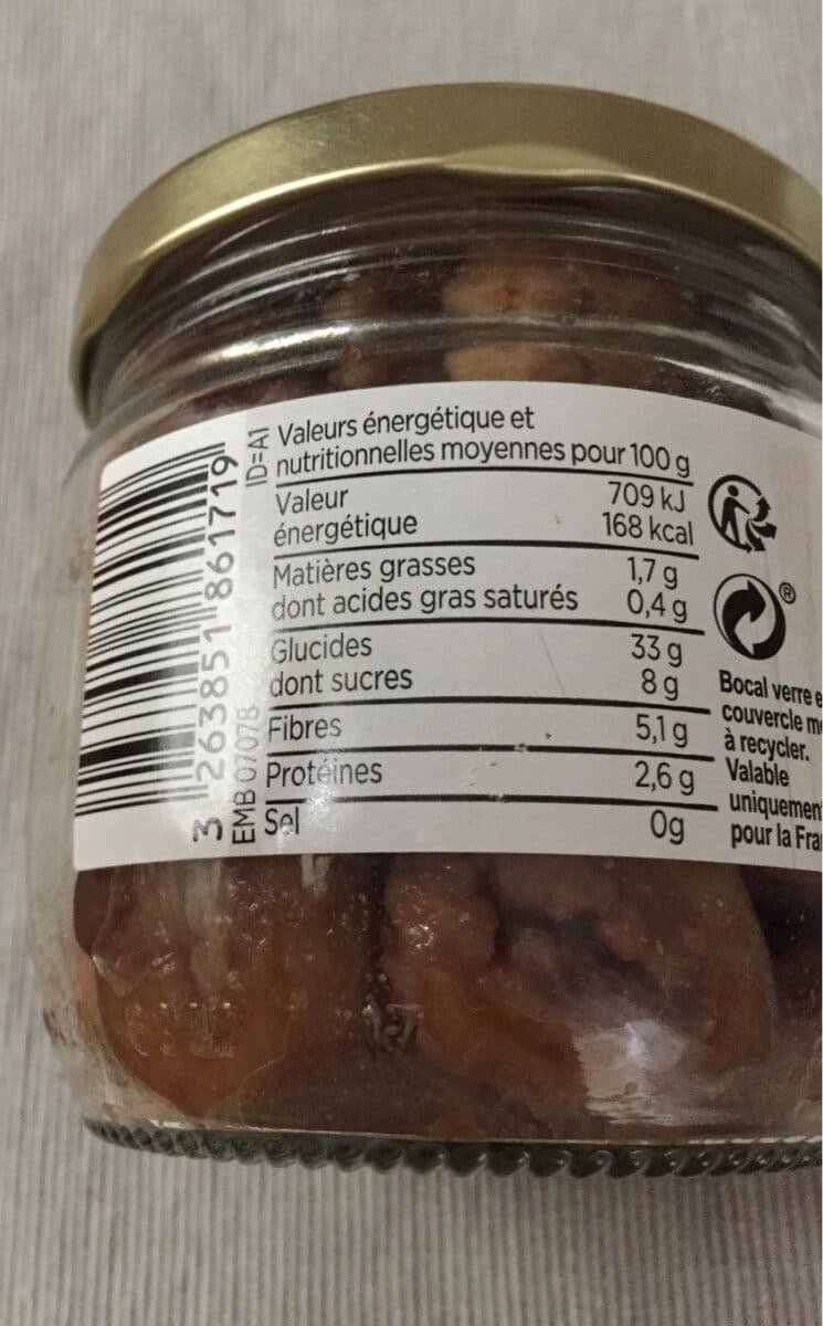 Franprix chataignes entieres bio packshot