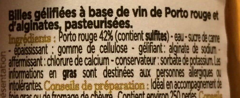 Franprix Perles de vin de porto packshot