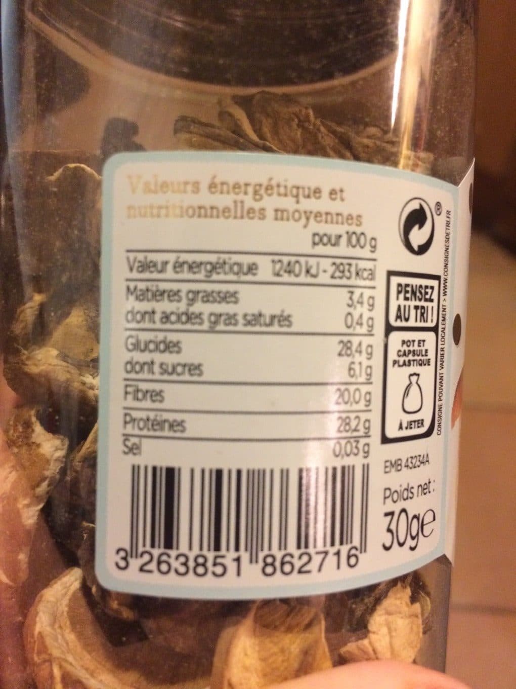 Franprix Cepes extra deshydrates packshot