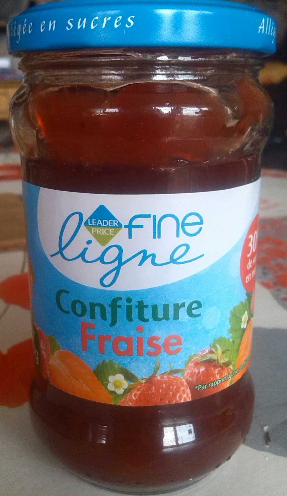Leader Price Fine Ligne Confiture Fraise packshot