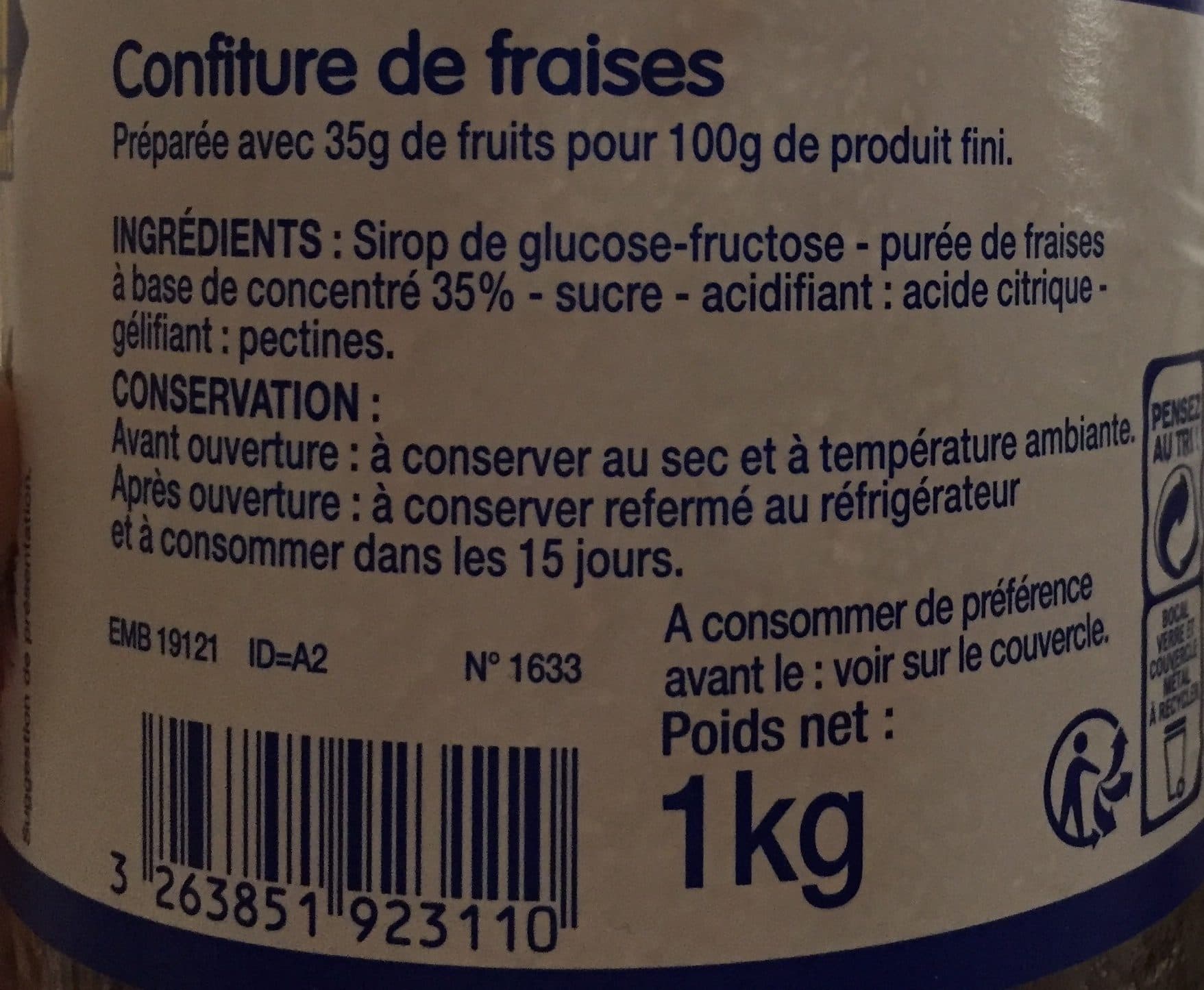 Le prix gagnant Confiture De Fraise packshot