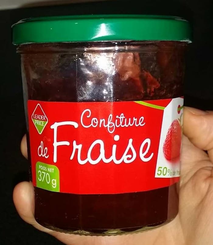 Leader Price Confiture de fraise packshot