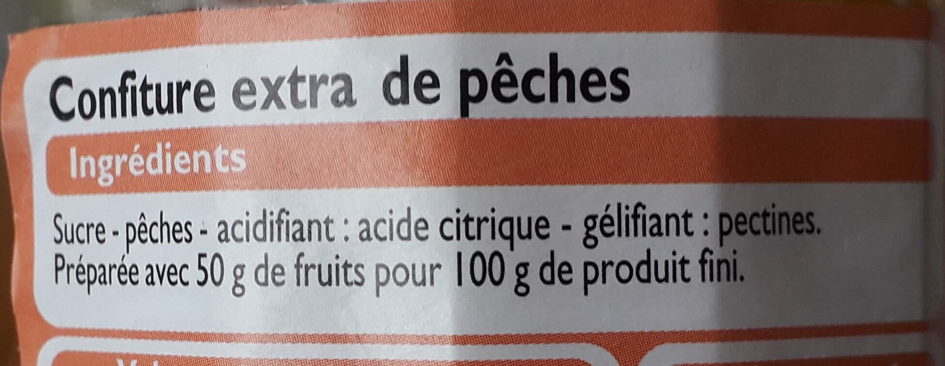 Leader Price Confiture de pêche packshot