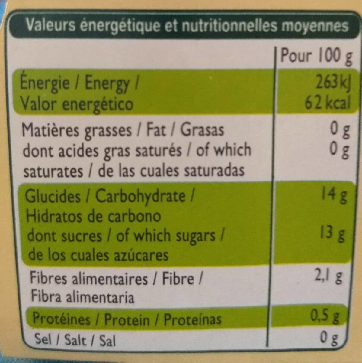 Leader Price Compote allégée pomme banane packshot