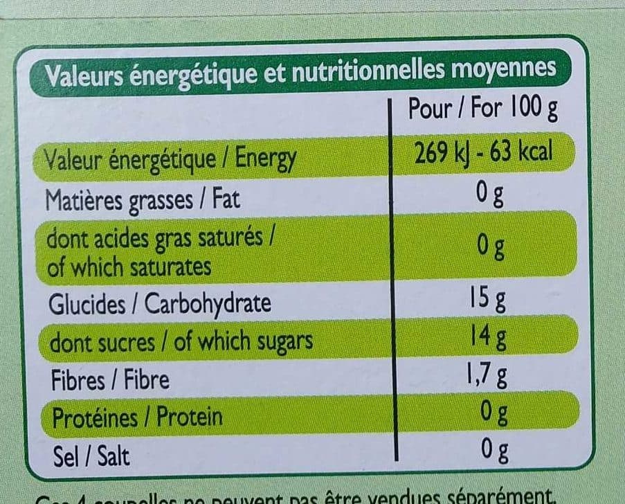 Leader Price Compote Allégée de Pommes packshot