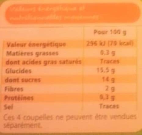Leader Price Compote de pomme bio packshot