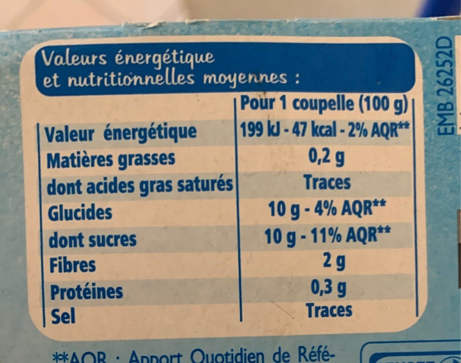 Leader Price Fine ligne - Purée de pomme ananas mangue packshot