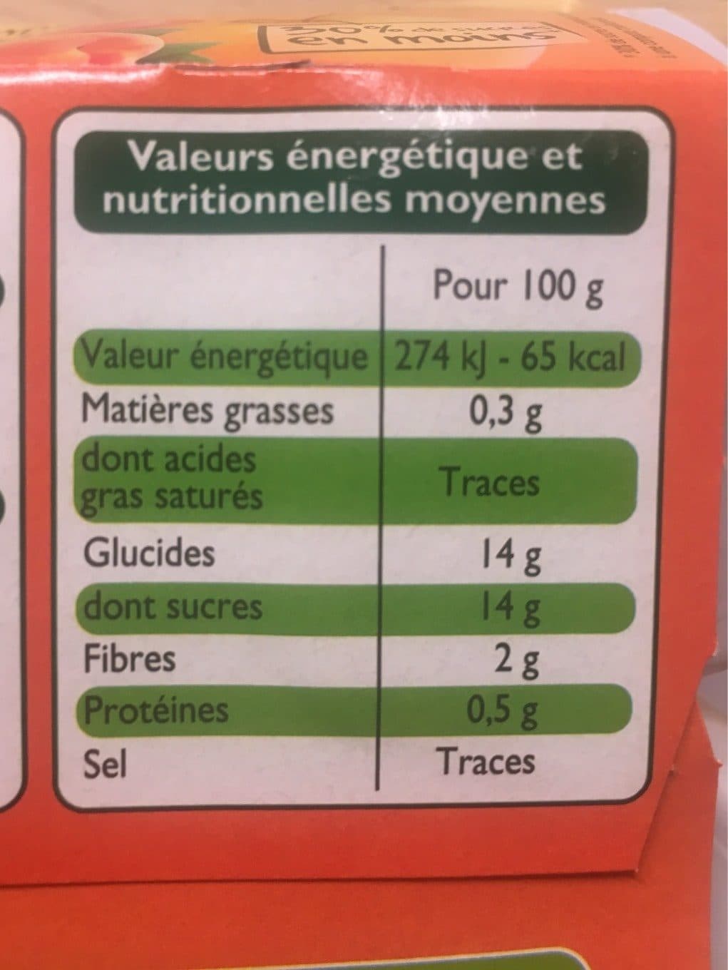 Leader Price Compote pomme, abricot allégée packshot