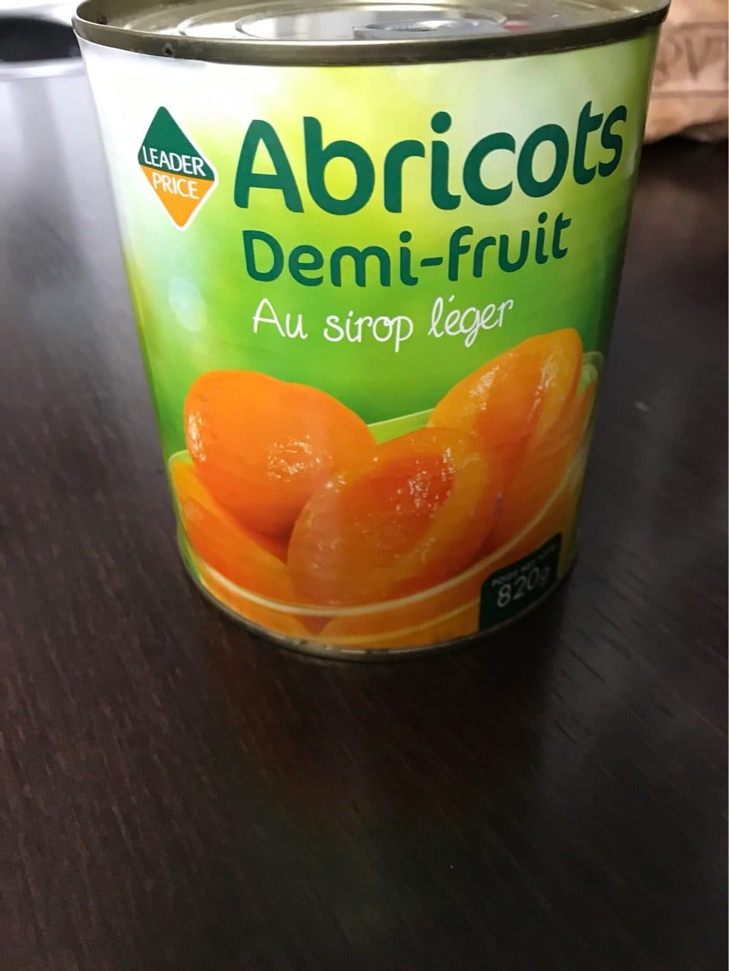 Leader Price Abricots au Sirop Léger packshot