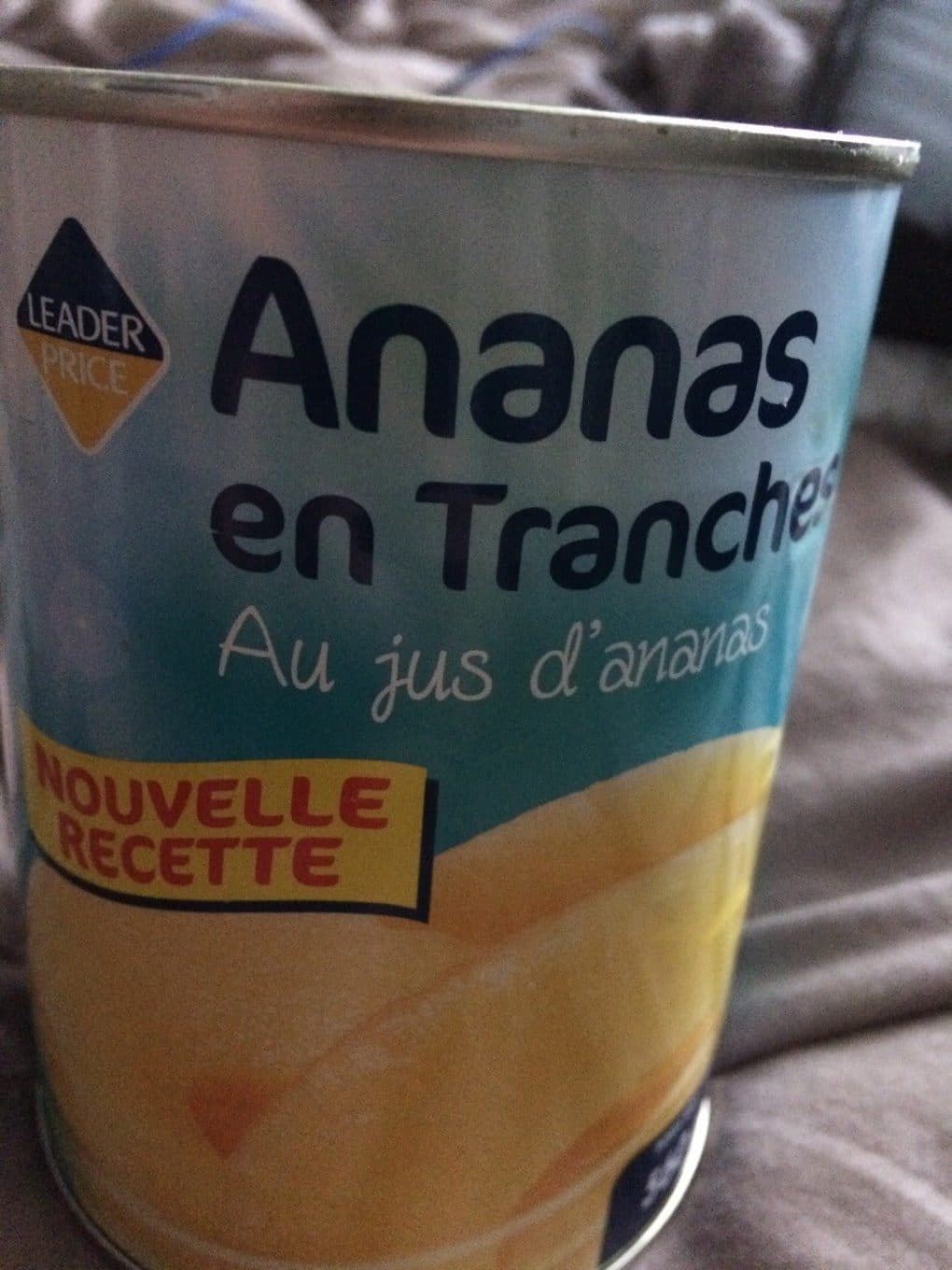 Leader Price Ananas en tranches packshot