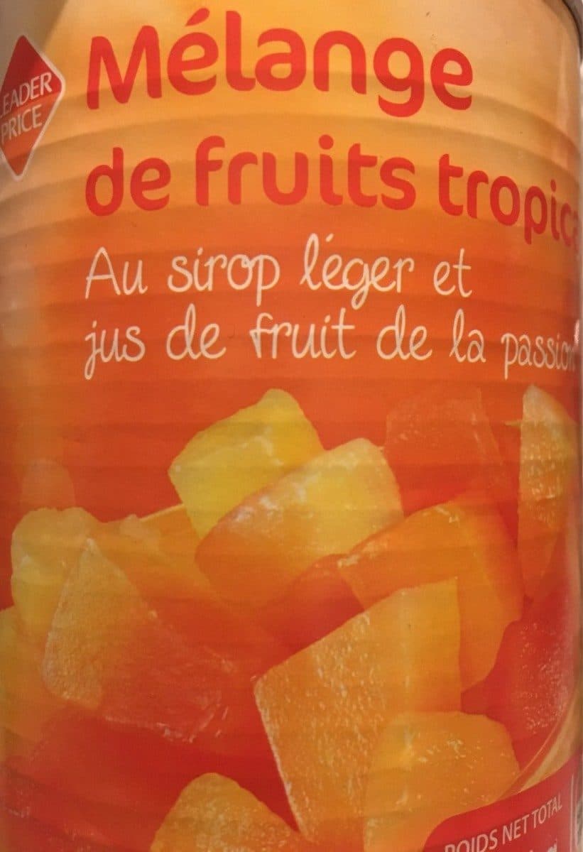 Leader Price Fruits au Sirop Léger packshot