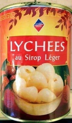 Leader Price Lychees au sirop léger packshot