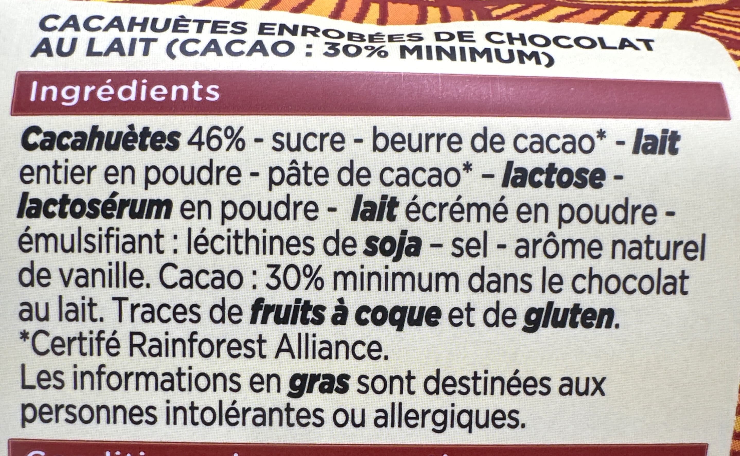 Franprix Cacahuètes enrobées de chocolat au lait packshot