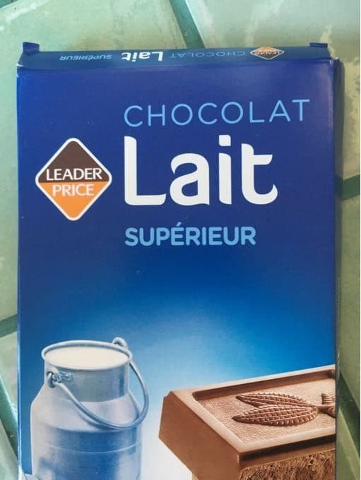 Leader Price Chocolat Lait Supérieur packshot