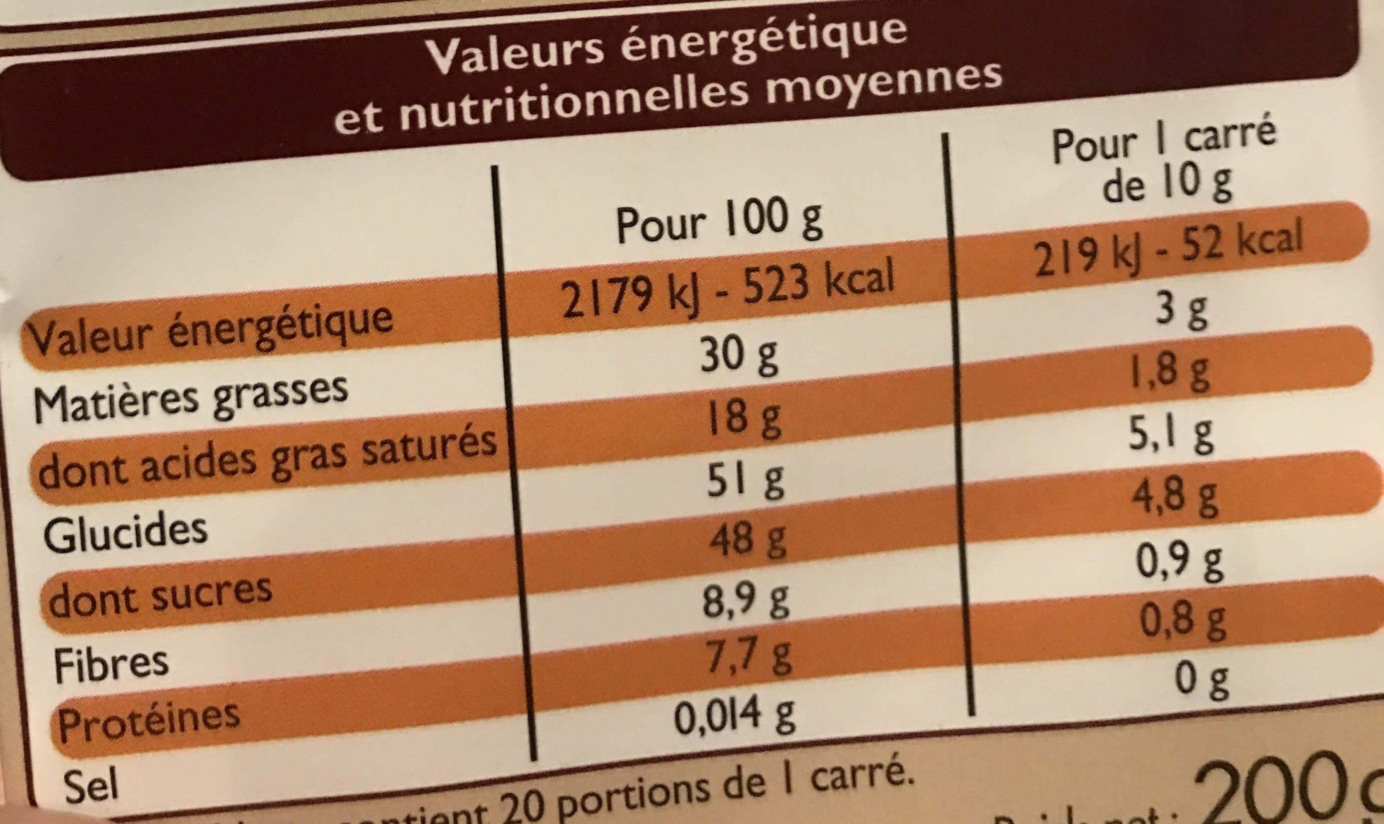 Leader Price Chocolat noir dessert packshot