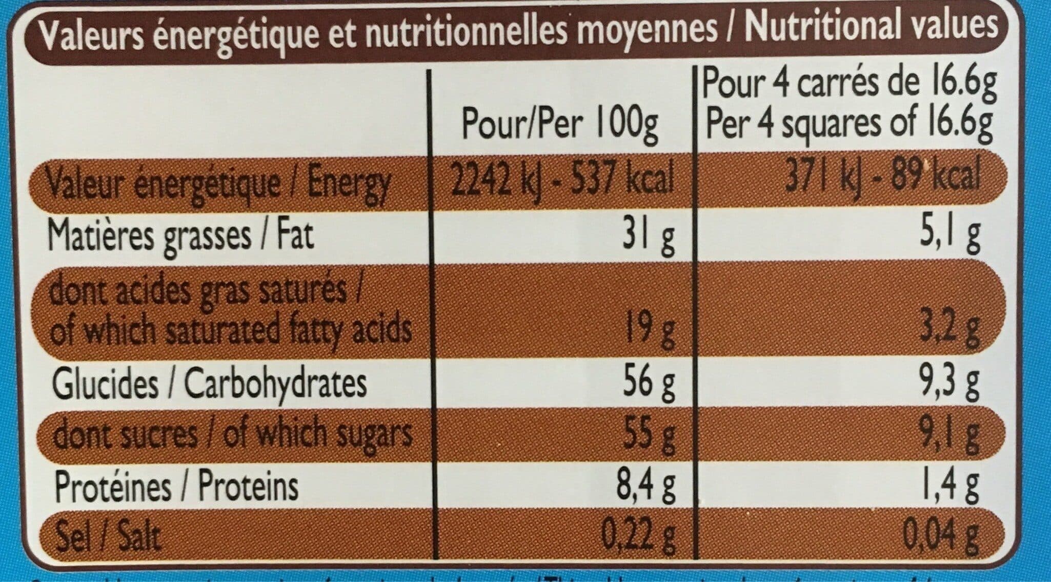 Leader Price Chocolat au Lait packshot