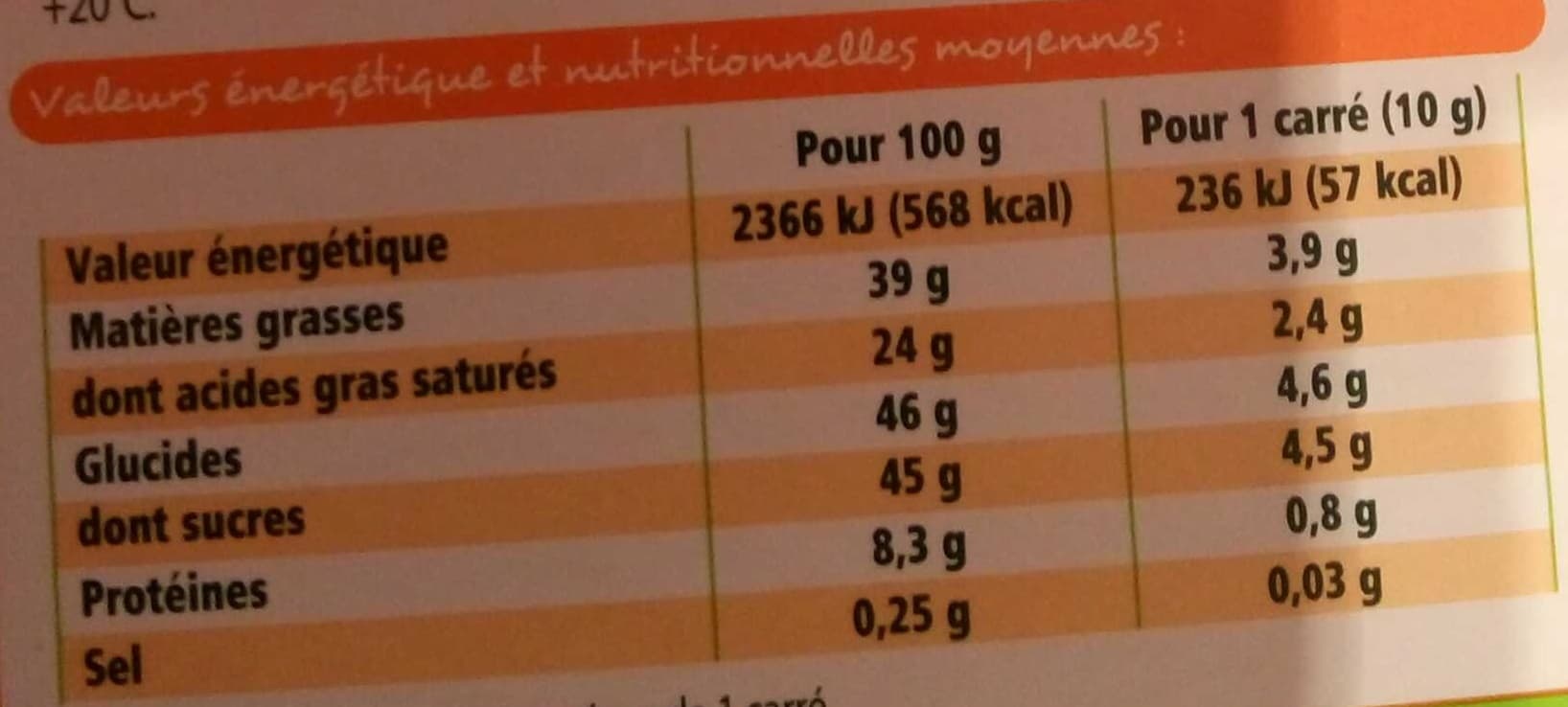 Leader Price Bio chocolat lait 40% de cacao packshot