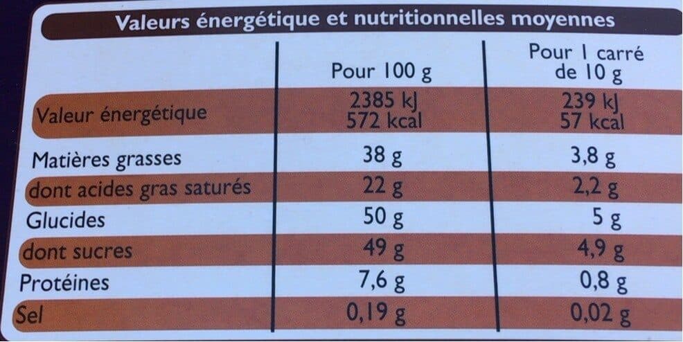 Leader Price Chocolat Lait Dégustation packshot
