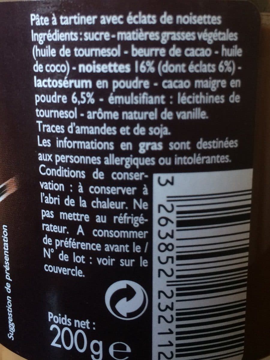 Leader Price Pralina aux éclats de noisette packshot
