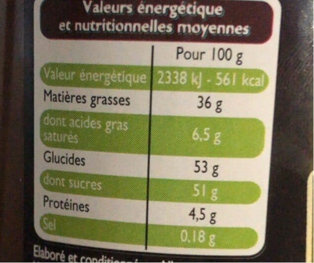Leader Price Pralina aux éclats de noisette packshot
