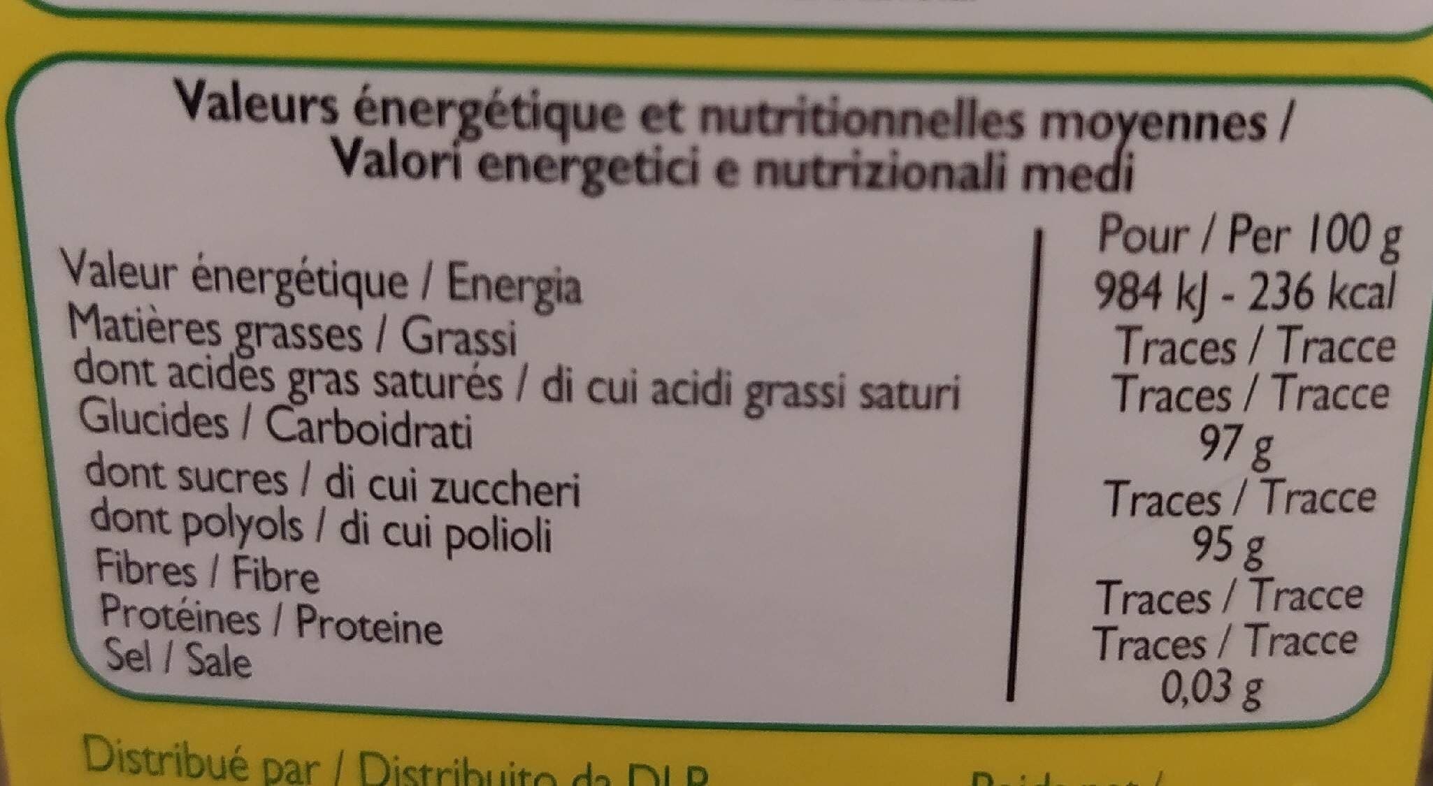 Leader Price Bonbons goût citron mélisse packshot