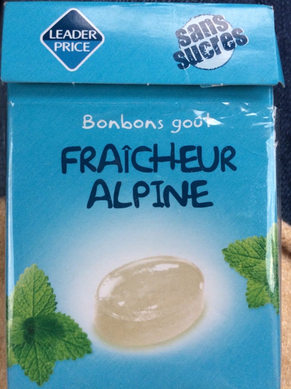 Leader Price Bonbons fraîcheur alpine packshot