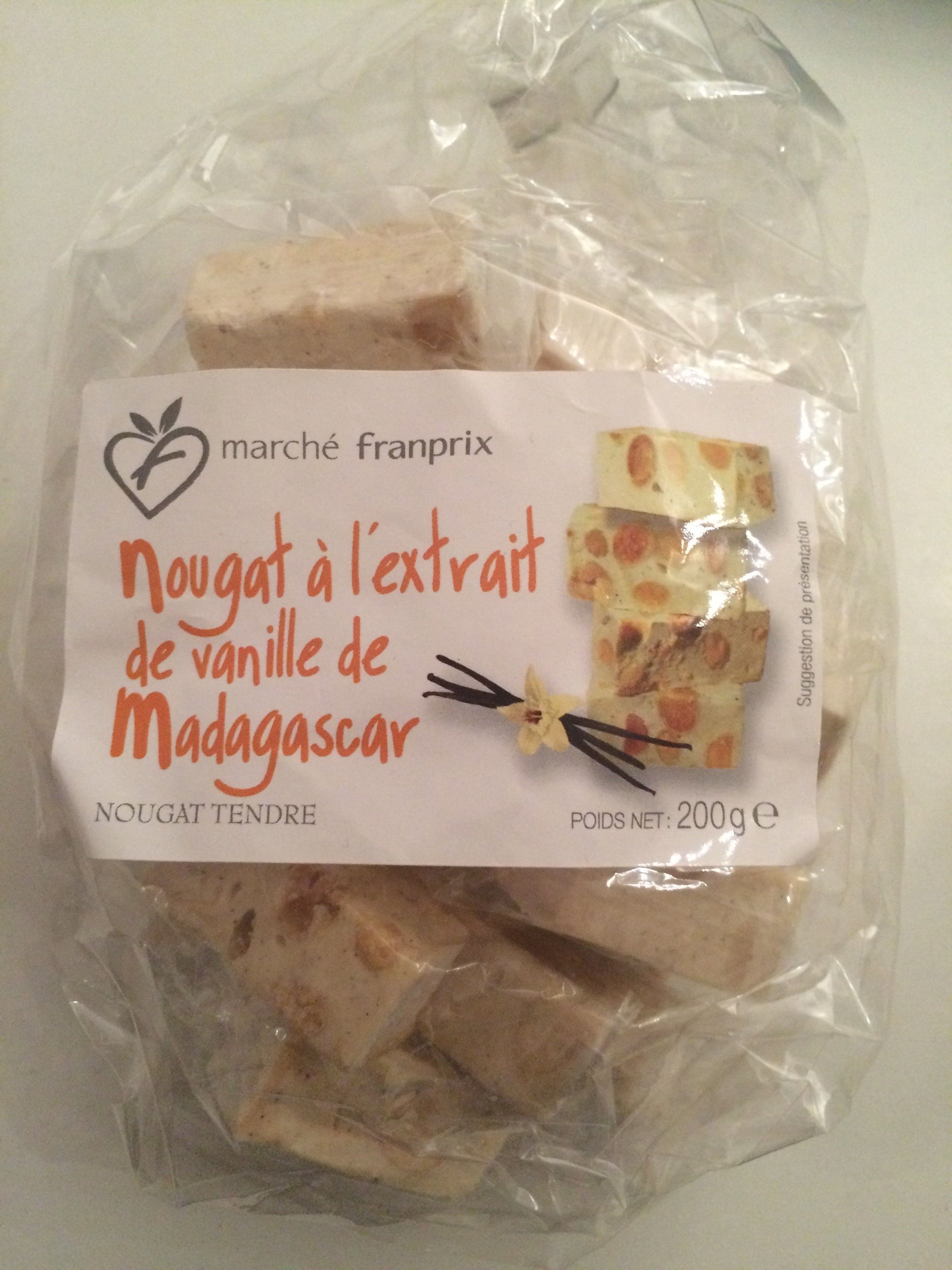 Franprix Nougat à l'extrait de vanille de Madagascar packshot