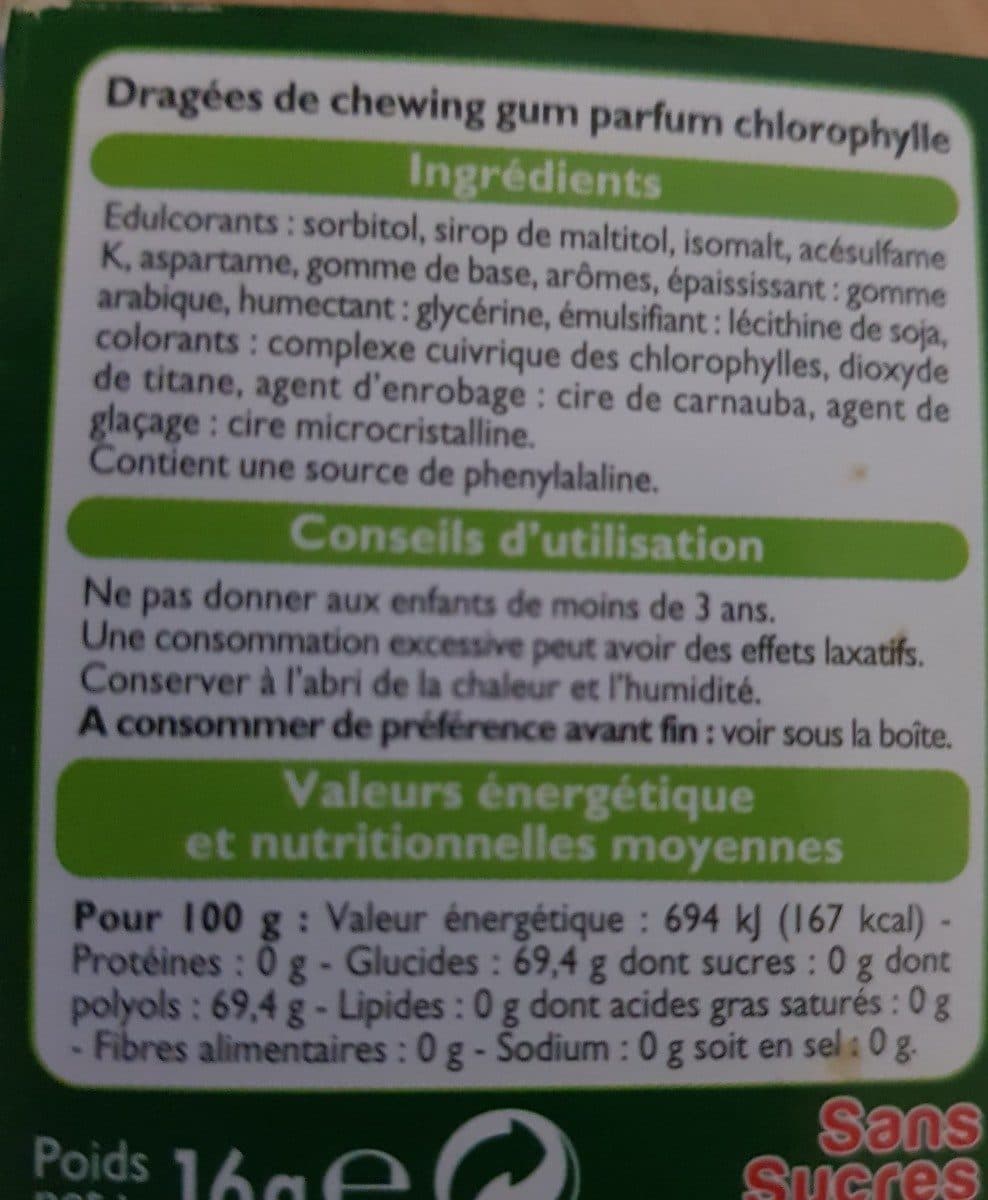 Open Food Facts ChewingGum packshot