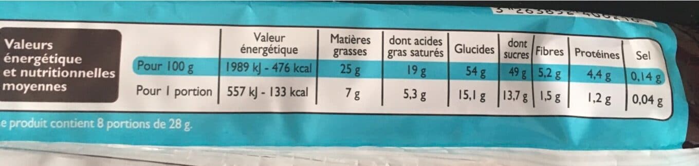 Leader Price Chocolat noix de coco packshot