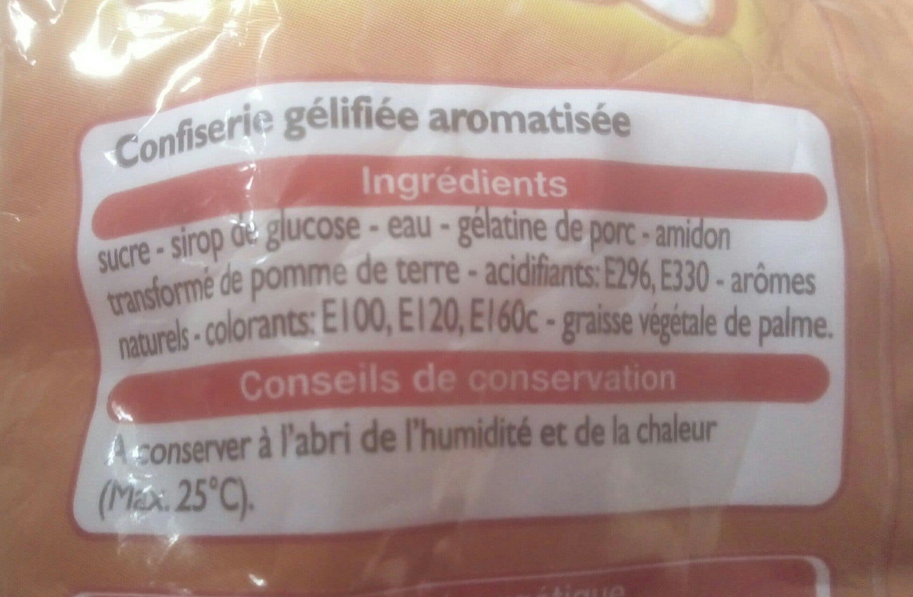 Leader Price Frites Bonbon Gélifié Aromatisé packshot