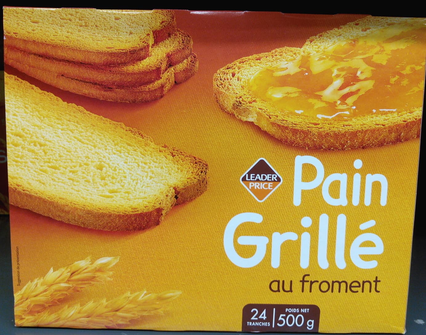 Leader Price Pain grillé au froment packshot