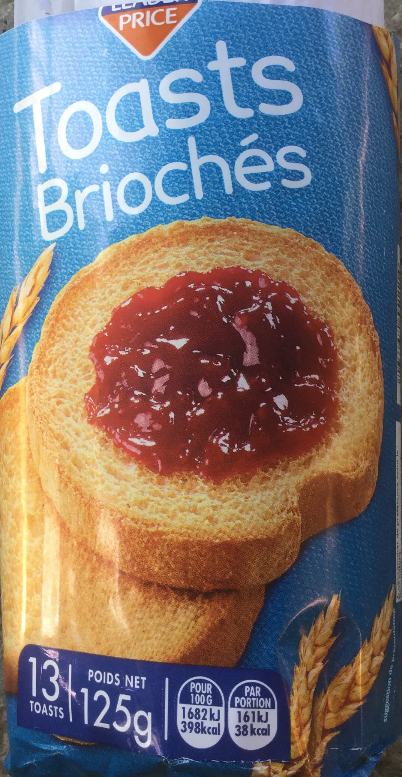 Leader Price Toast briochés packshot
