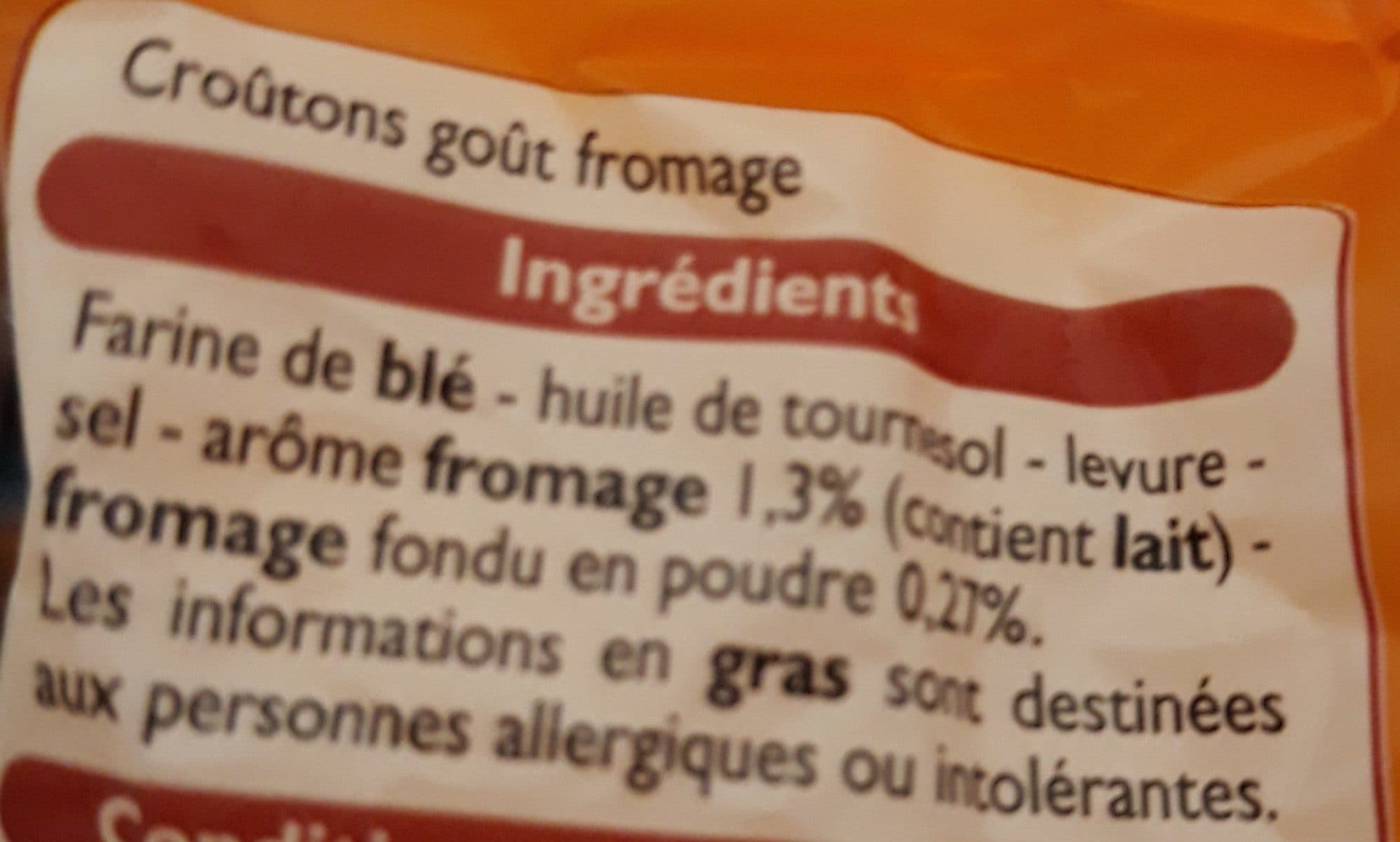 Leader Price Croûtons goût fromage spécial soupe packshot