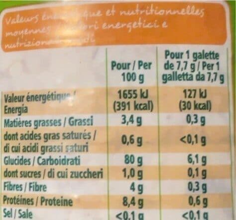 Leader Price Galettes BIO aux 4 céréales packshot