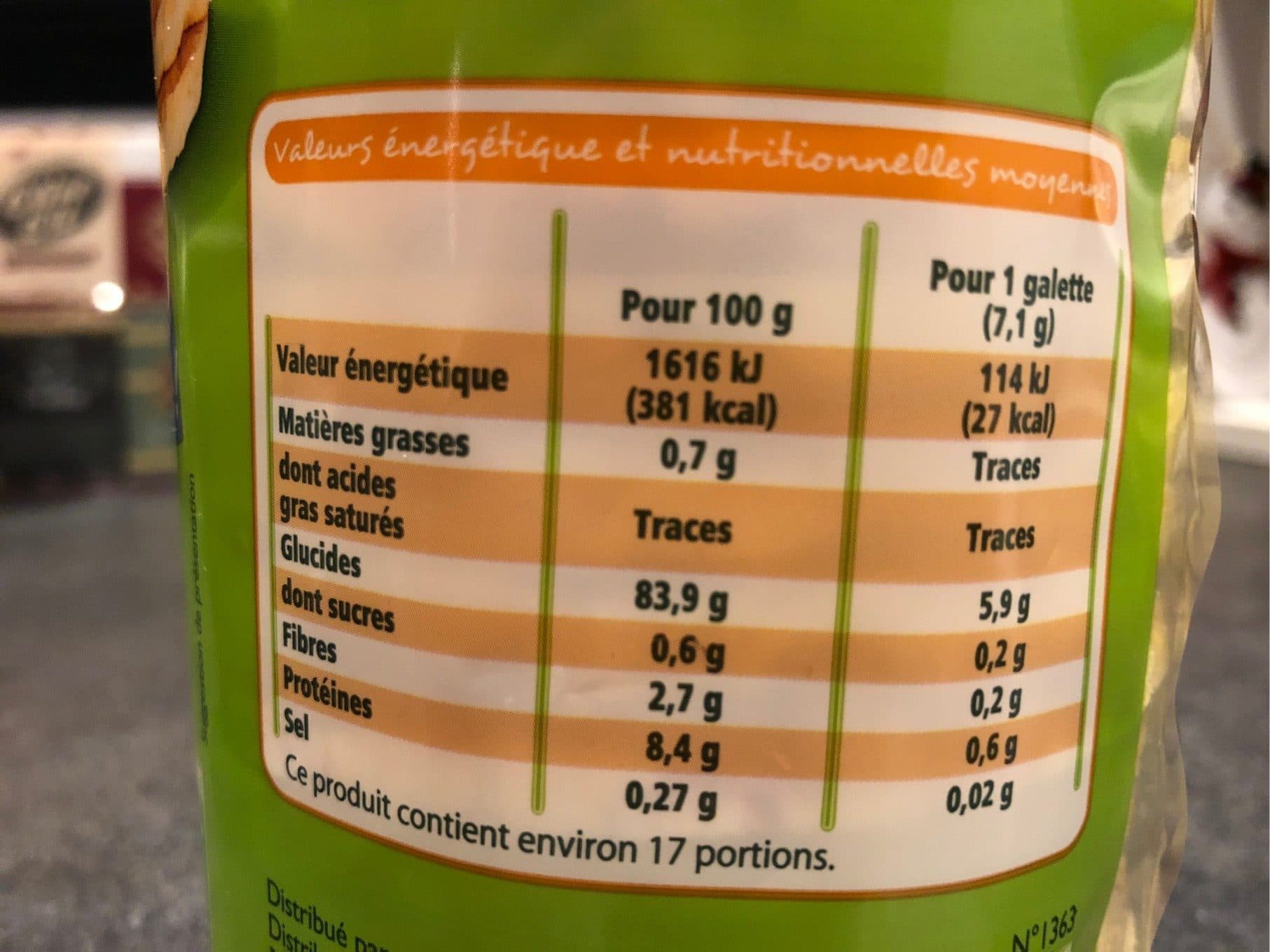 Leader Price Galettes de maïs bio packshot