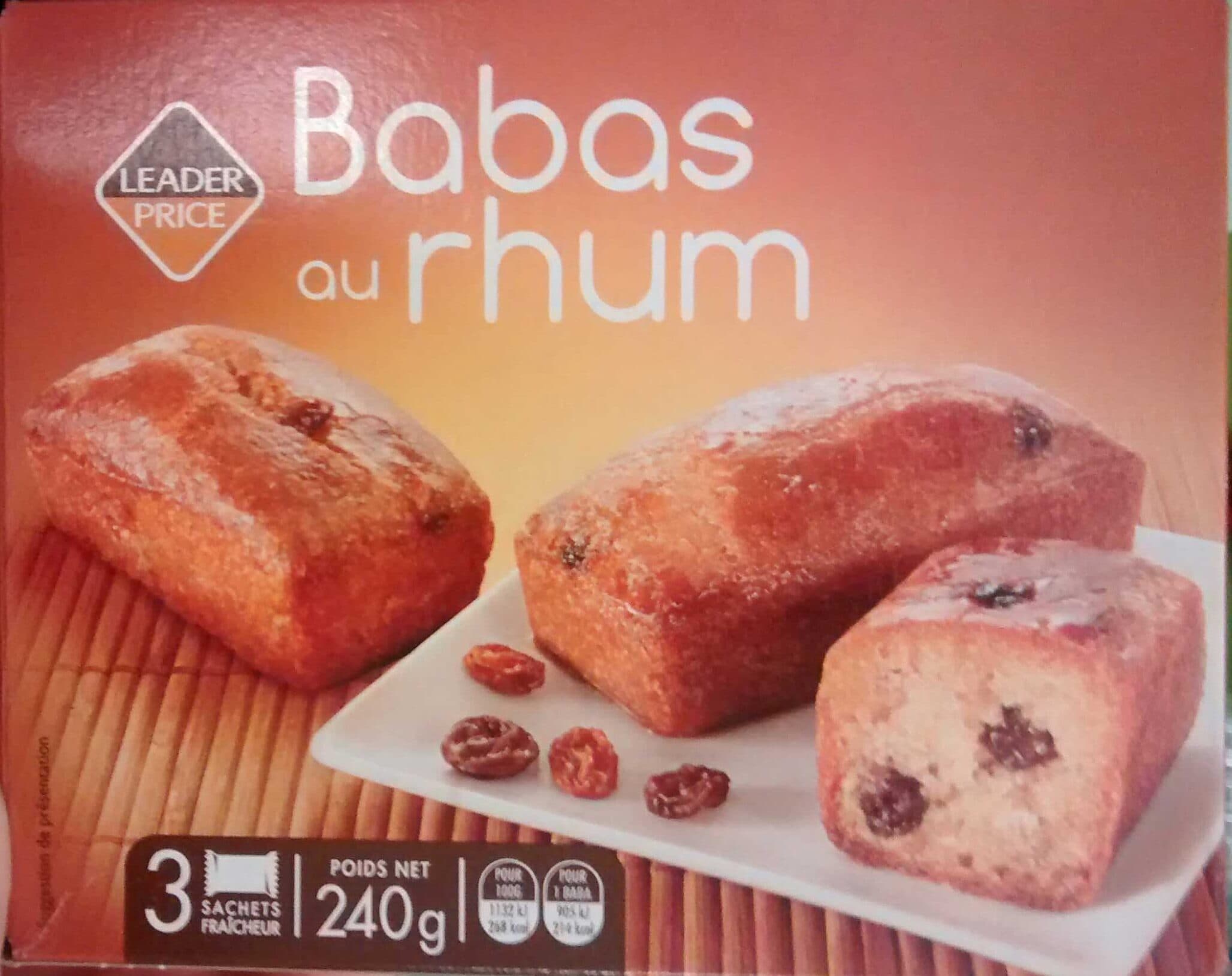 Leader Price Babas au rhum packshot