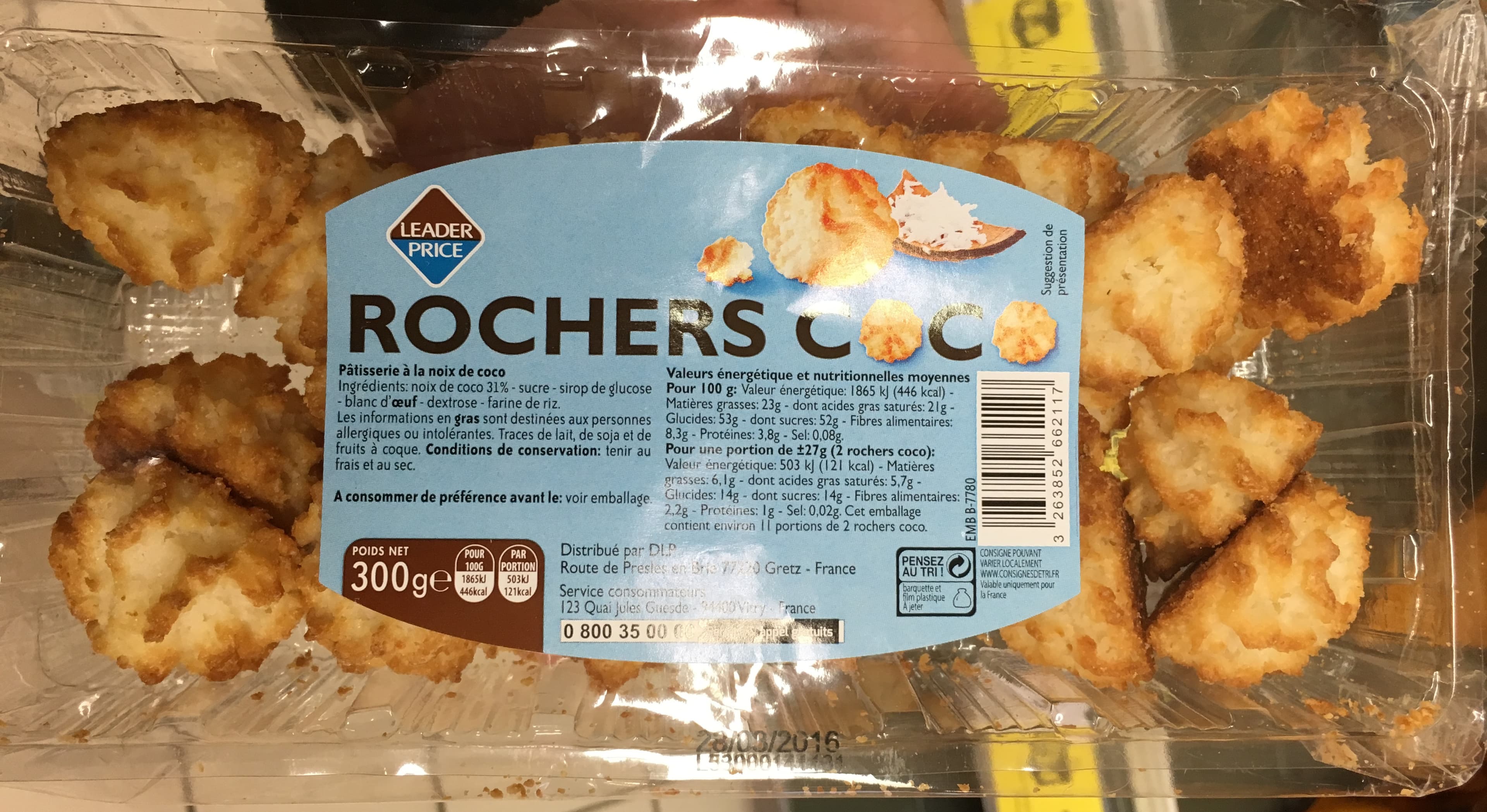 Leader Price Rochers coco packshot