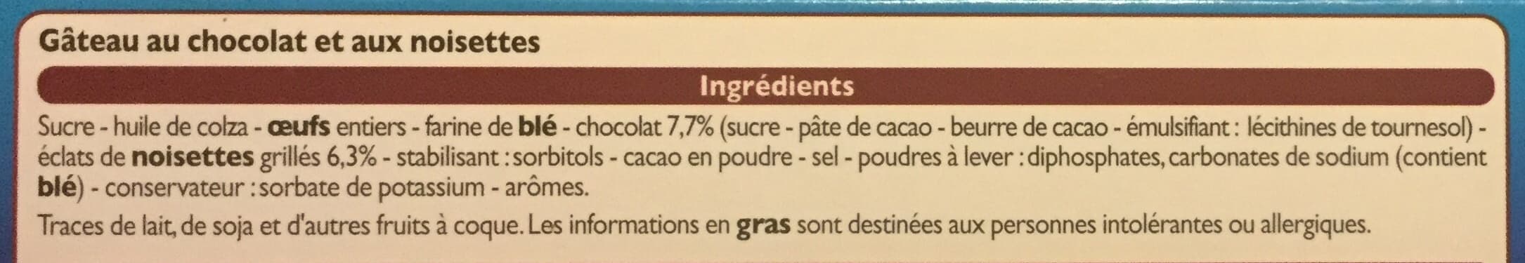 Leader Price Brownie aux éclats de noisettes packshot