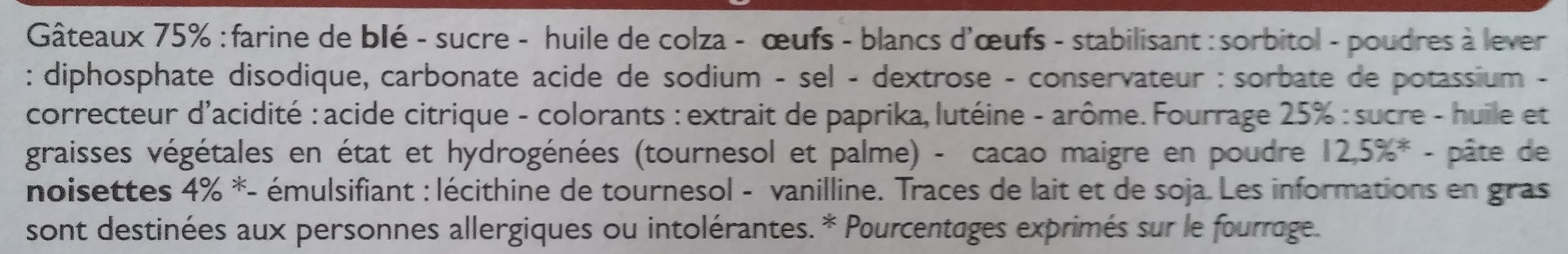 Leader Price Petits fourrés au Cacao Noisette packshot