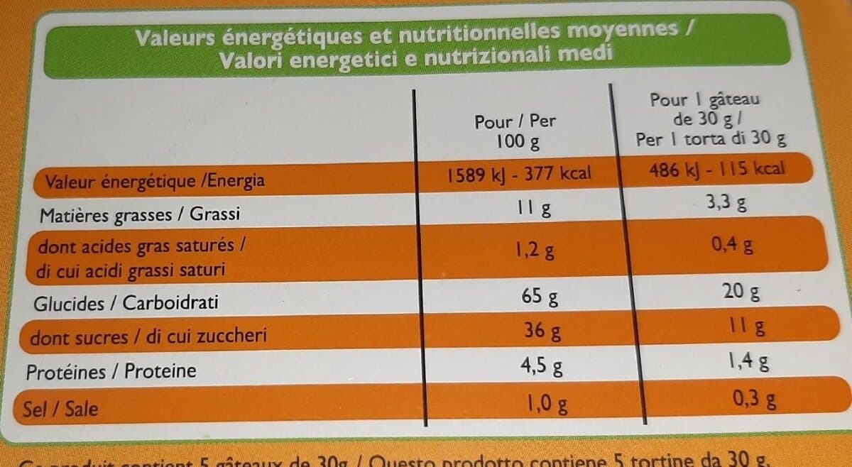 Leader Price Petits Fourrés à l'abricot packshot