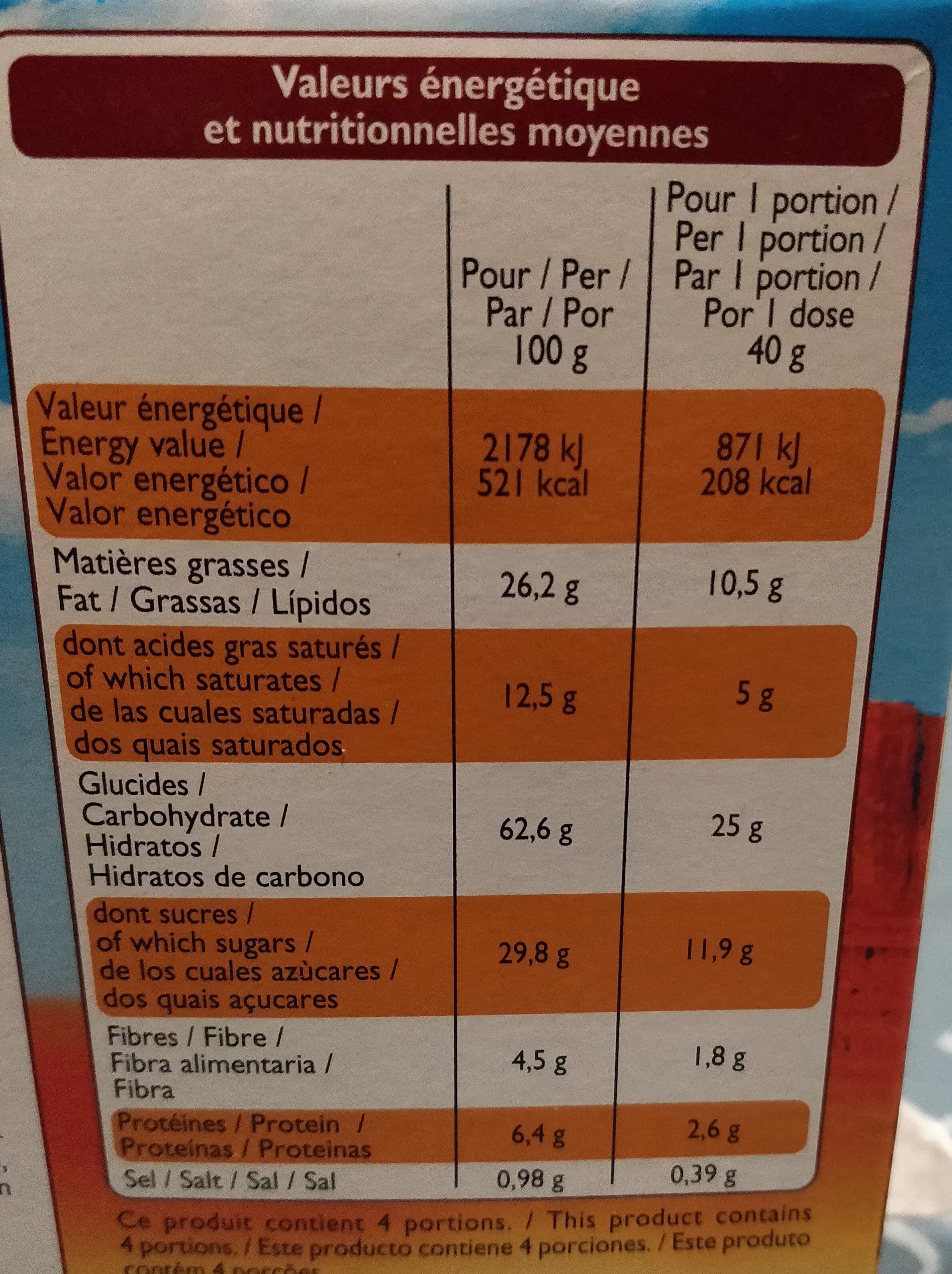 Leader Price Mini Cookies Chocolat Nougatine packshot