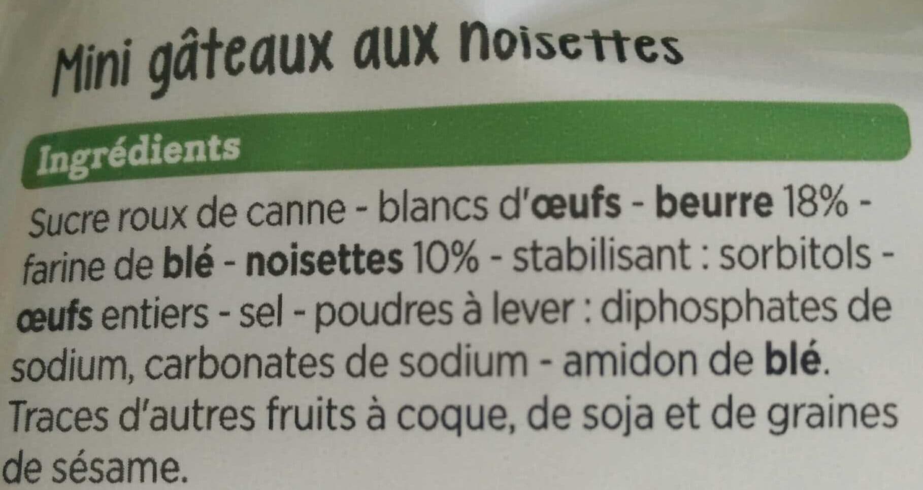 Marché Franprix 14 mini moelleux aux noisettes packshot