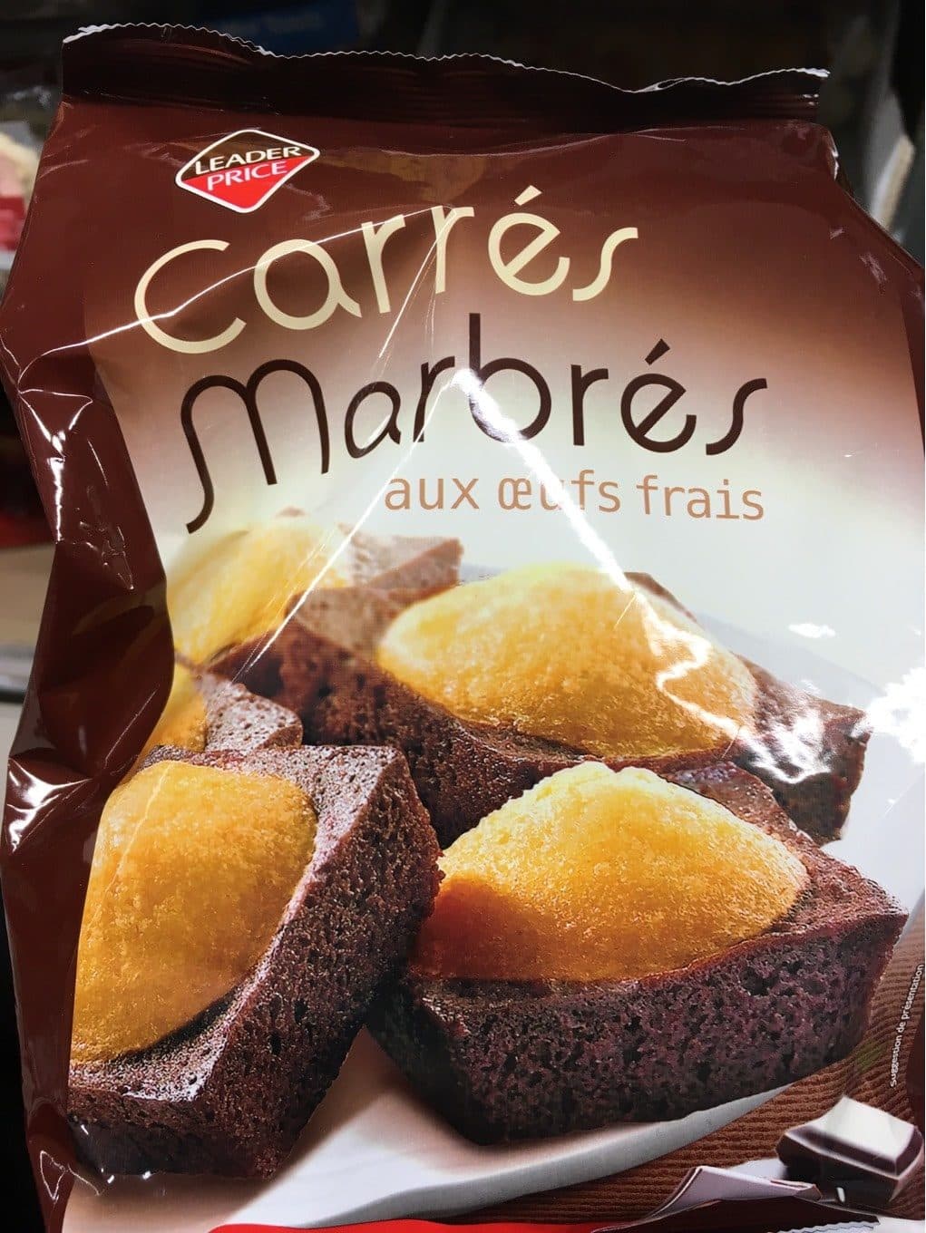 Leader Price Marbre au chocolat packshot