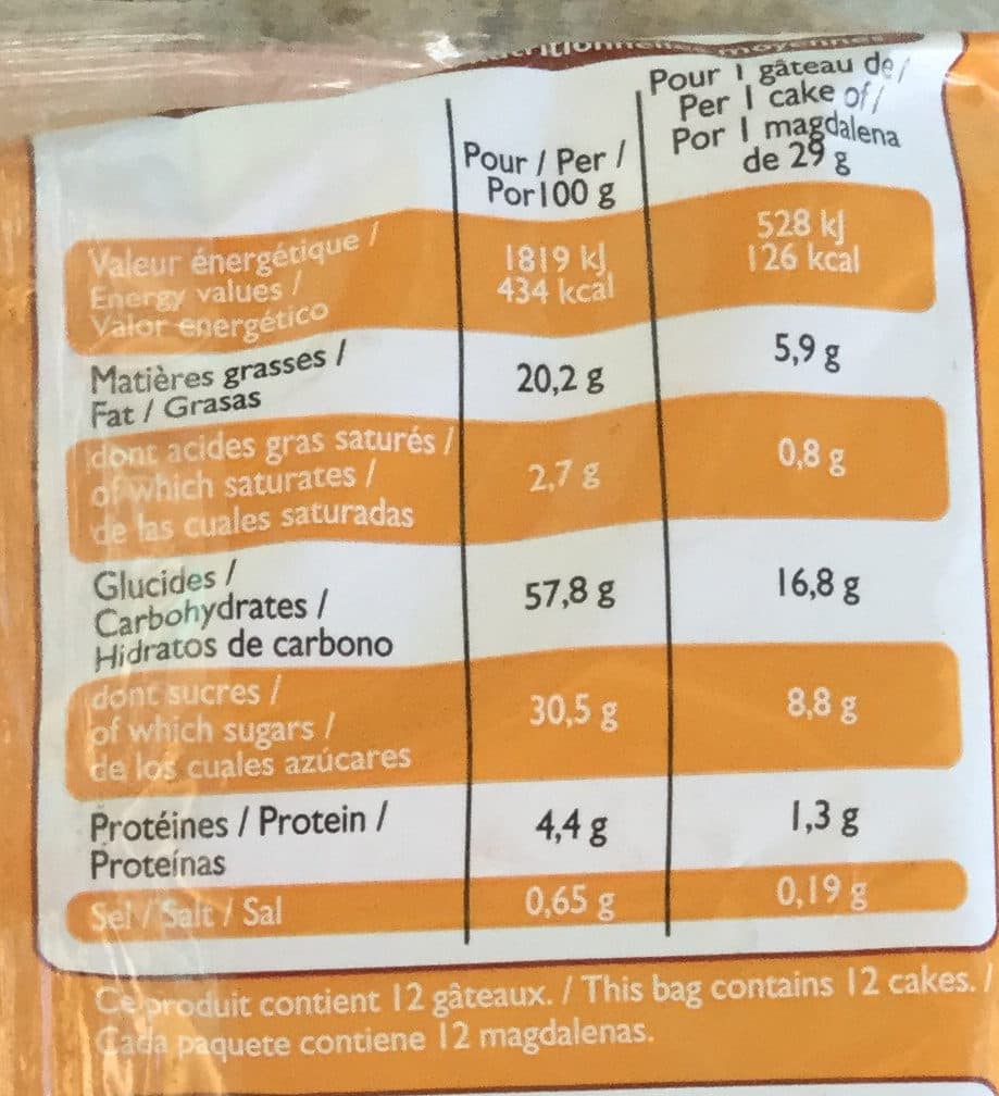 Leader Price Magdalenas aragonaises packshot